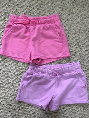 Cat & Jack Pink and Lavender Knit Pull-On Shorts Set